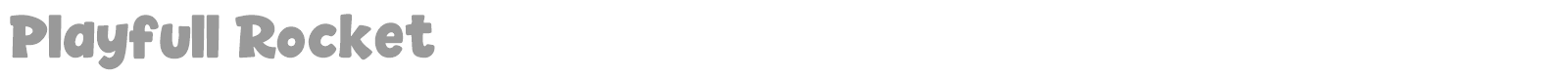 Playfull Rocket font preview